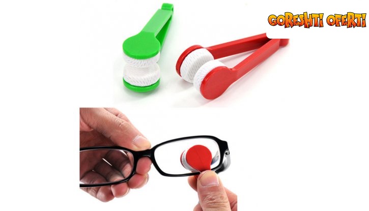 Компактен уред за почистване на стъклата на вашите очила снимка #0