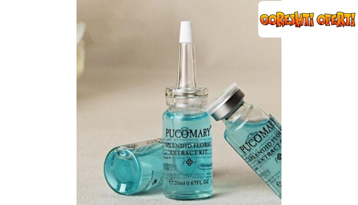 Уникална хиалуронова киселина PUCOMARY Splendid Floral Extract Kit снимка #4
