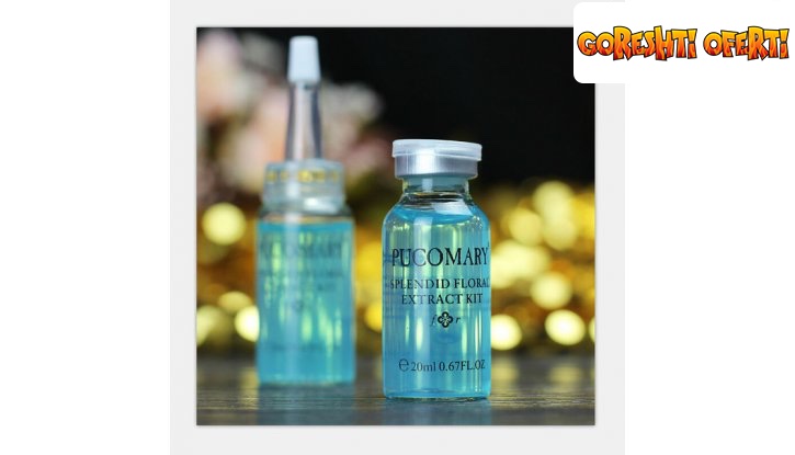 Уникална хиалуронова киселина PUCOMARY Splendid Floral Extract Kit снимка #1