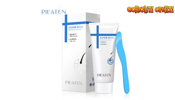 Крем-депилатоар Pilaten за гладка и нежна кожа без болка снимка #2