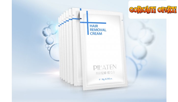 Крем-депилатоар Pilaten за гладка и нежна кожа без болка снимка #0