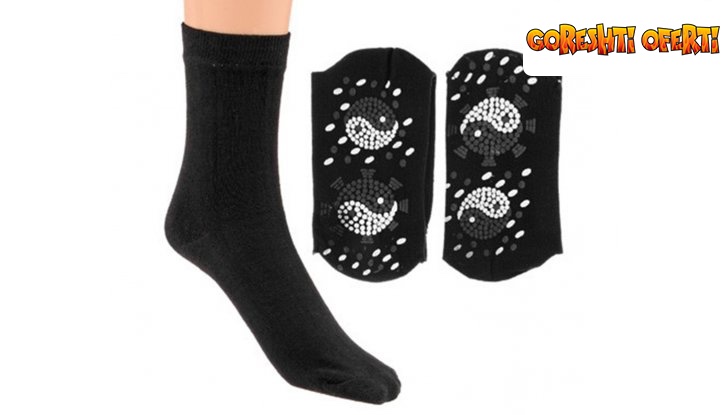 Загряващи и масажиращи Турмалинови чорапи  снимка #1