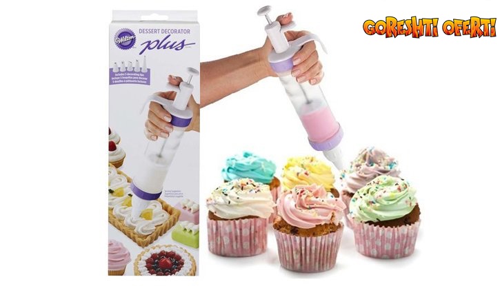 Удобен шприц за украса на десерти Dessert decorator plus снимка #0