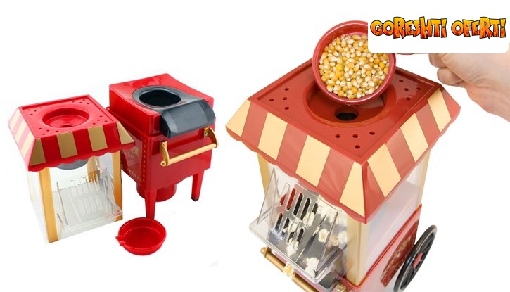 Ретро машина за пуканки Old fashioned popcorn maker снимка #3