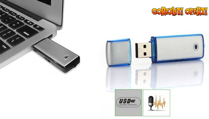 USB флаш памет 4GB и гласов рекордер в едно снимка #2