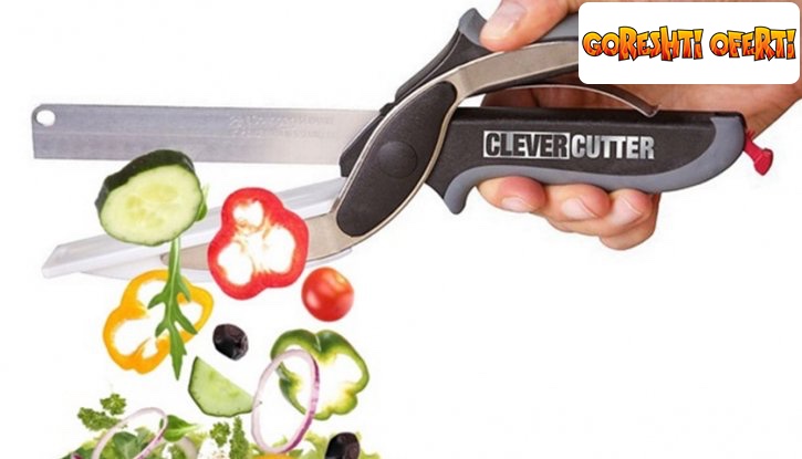ЛИКВИДАЦИЯ! Ножица Clever Cutter за рязане нa месо и зеленчуци 2 в 1 снимка #1