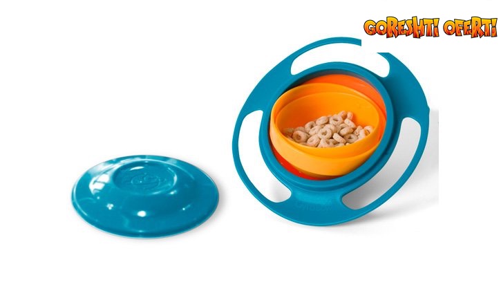 Детска купа за хранене която не се обръща Gyro Bowl снимка #1
