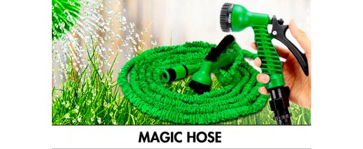 Градински разтегателен маркуч, който не се оплита и усуква Magic hose снимка #0