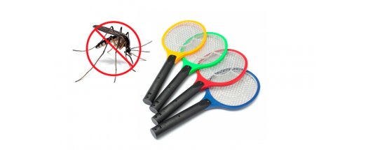 Електрическа хилка за мухи, комари и други насекоми на батерии снимка #0