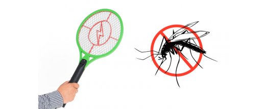 Презареждаща се електрическа хилка за мухи, комари и други насекоми снимка #0