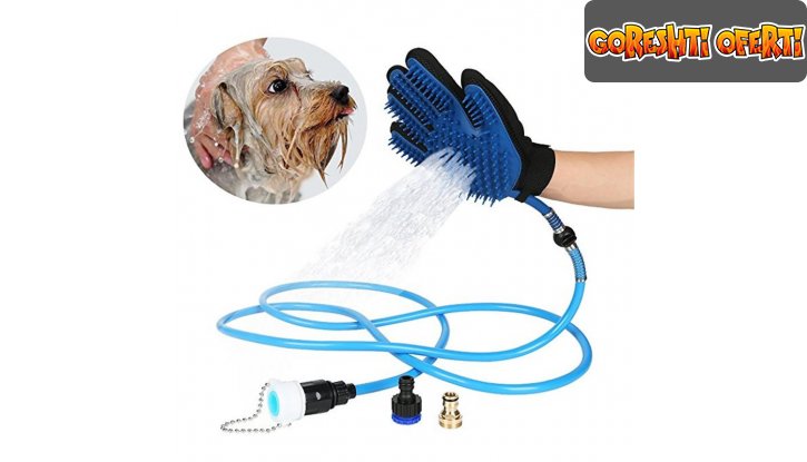 Комплект за къпане на домашен любимец Pet Bathing Massaging Glove снимка #2