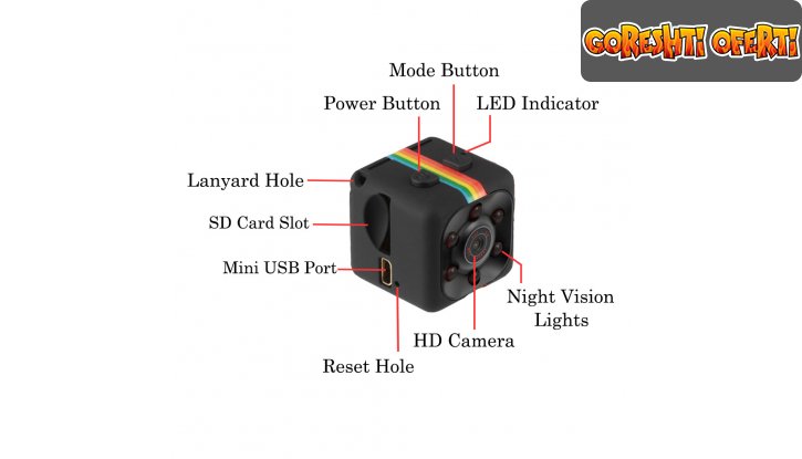 Мини камера със сензор за движение 12MP Mini Full HD Camera снимка #4