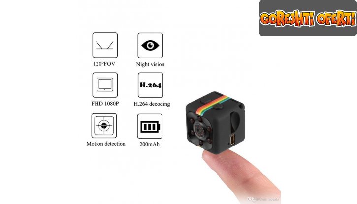 Мини камера със сензор за движение 12MP Mini Full HD Camera - Лендинг снимка #3