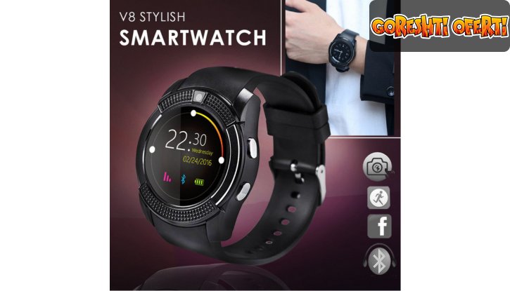 Смарт часовник Smart watch V8 - ЛЕНДИНГ снимка #0